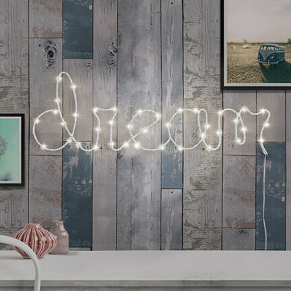 Dream Led Word Light Wall Hanging New Nib Boutique